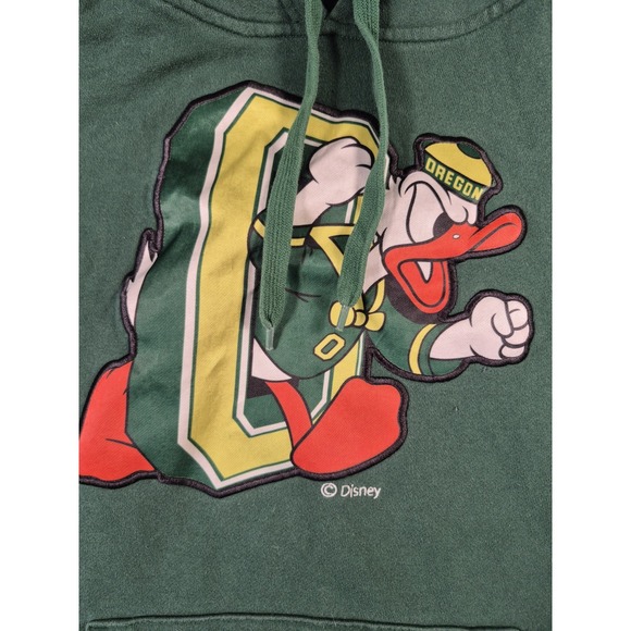 VINTAGE OREGON DUCKS DISNEY DONALD DUCK HOODIE XL SWEATSHIRT CHECK MEASUREMENTS